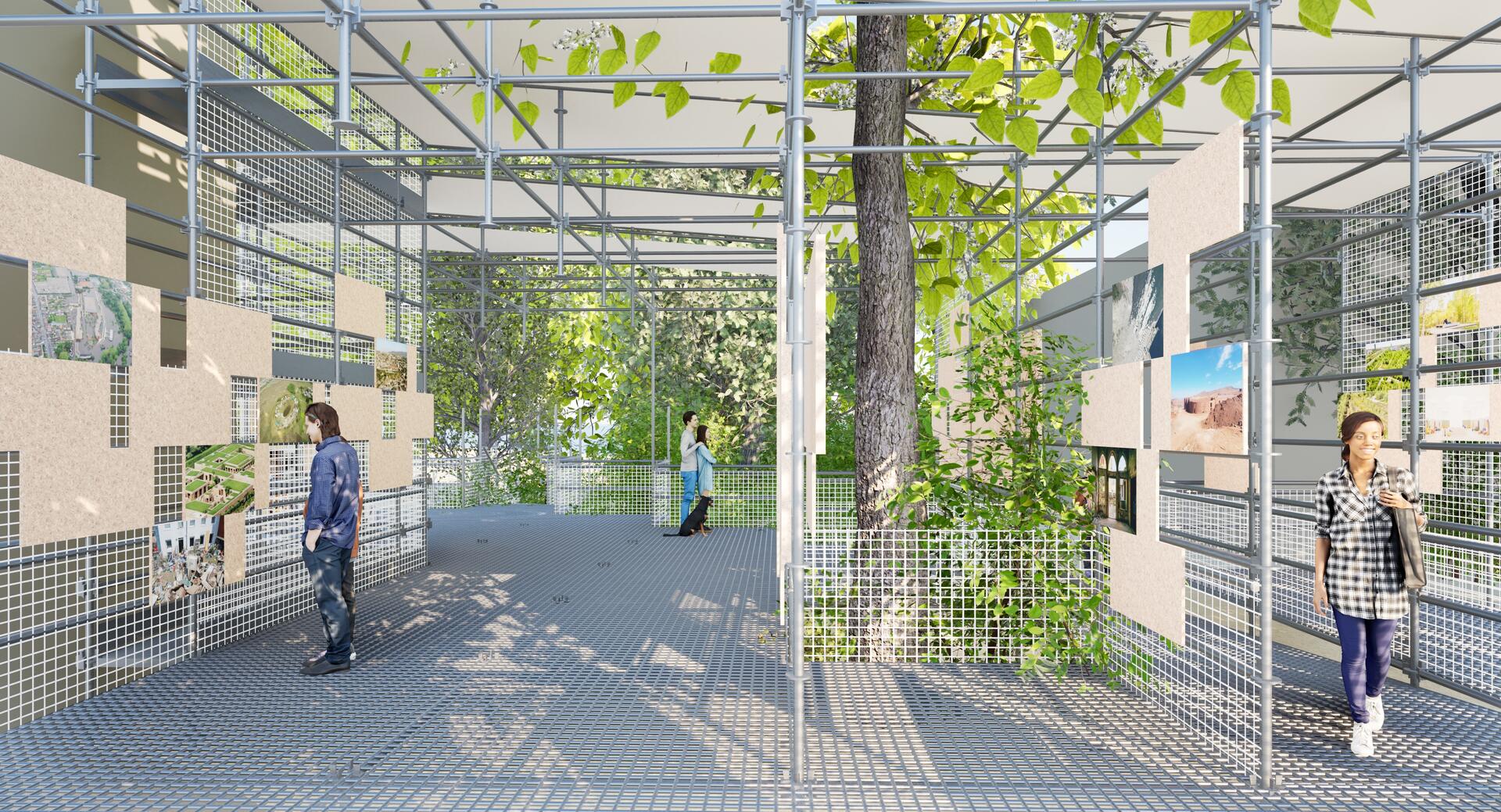 © JAKOB+MACFARLANE - LIVING WITH - Perspective intérieure 