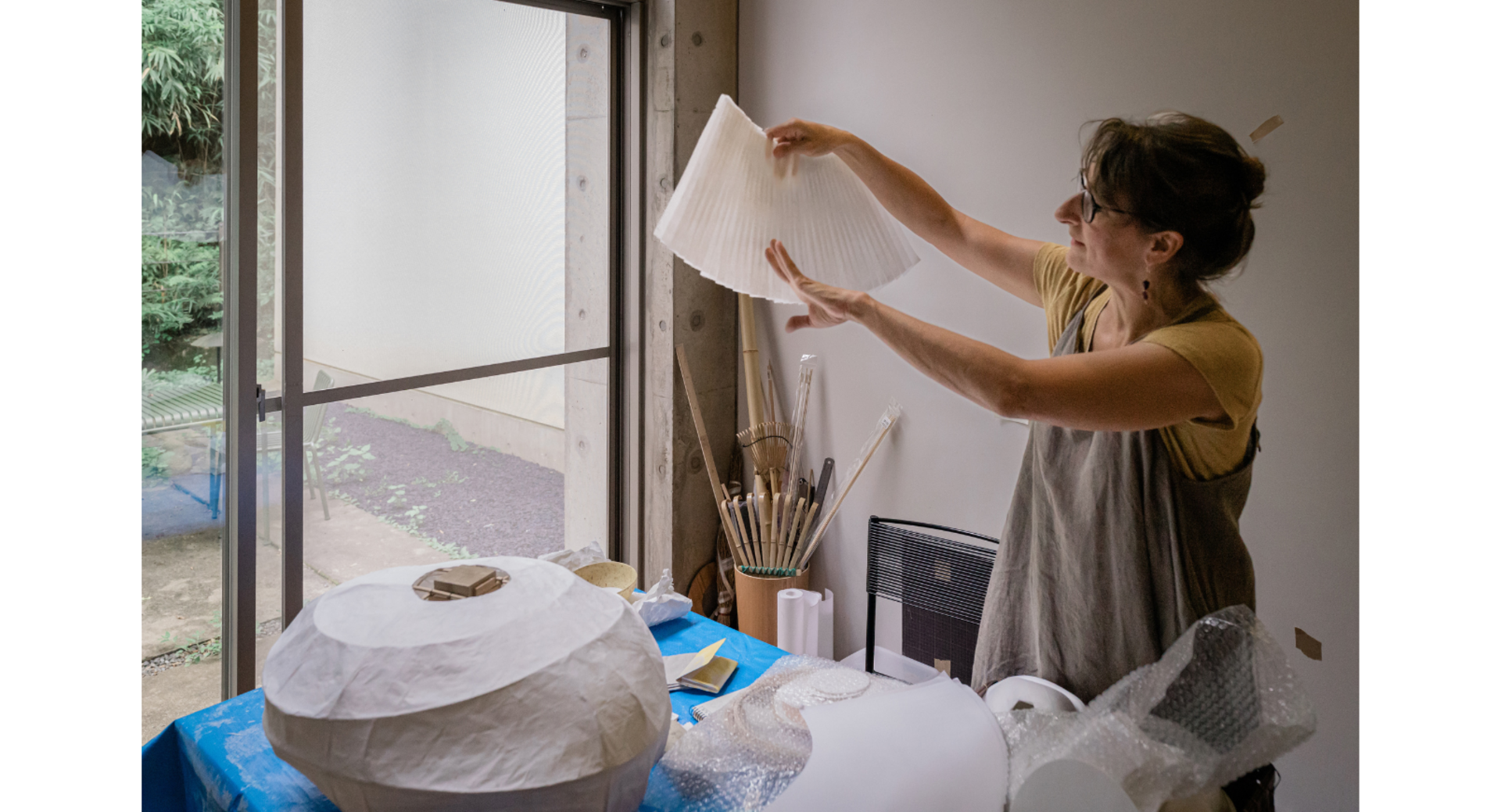 Dans l’atelier de Céline Wright, artisan designer.  