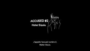 Accused #2: Walter Sisulu